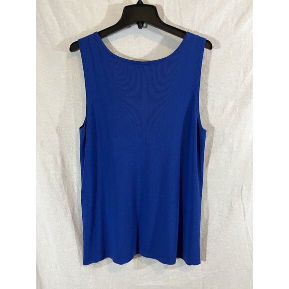 Lane Bryant Women's Blue 18/20 Rayon Crew Neck Tank - Picture 4 of 6